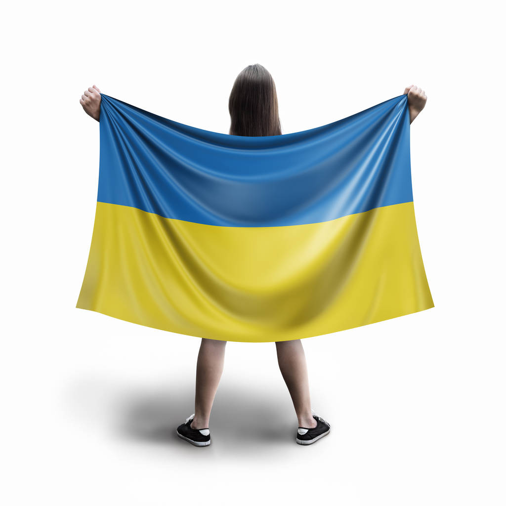 Naiset ja Ukrainan lippu
 - Valokuva, kuva