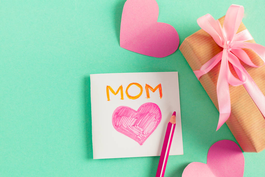 Happy Mothers Day greeting card template - Photo, Image