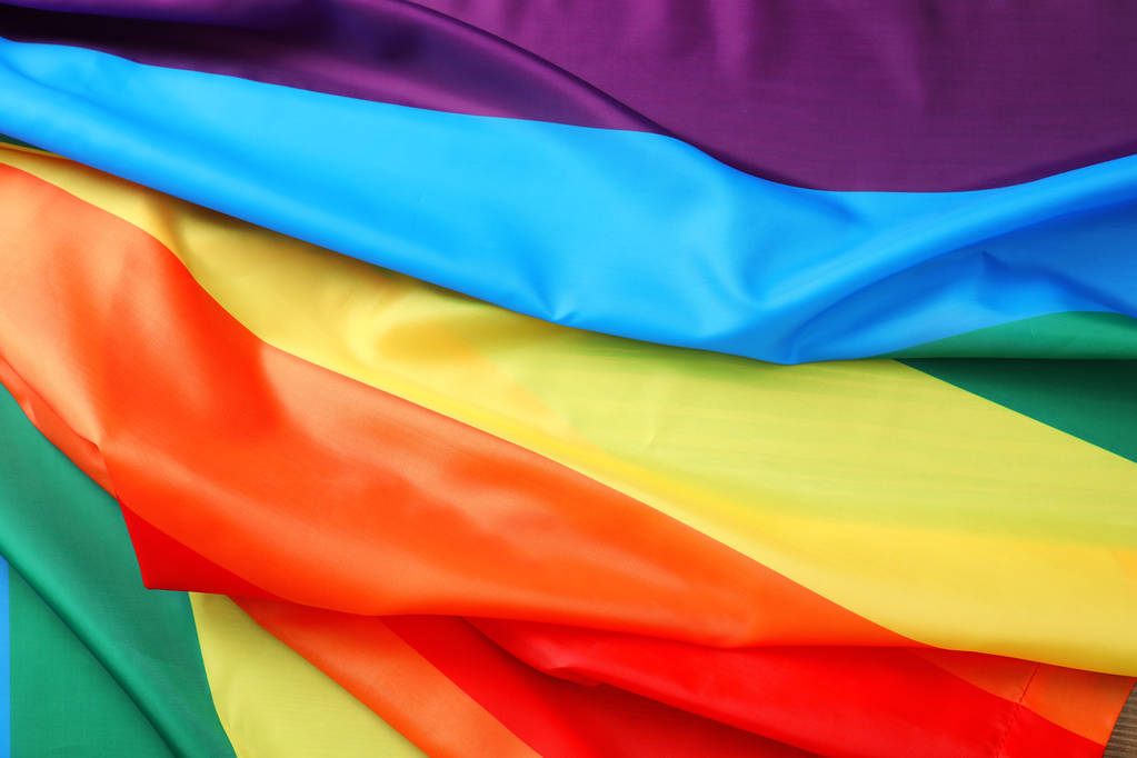Rainbow gay vlajky jako pozadí. Koncept LGBT - Fotografie, Obrázek