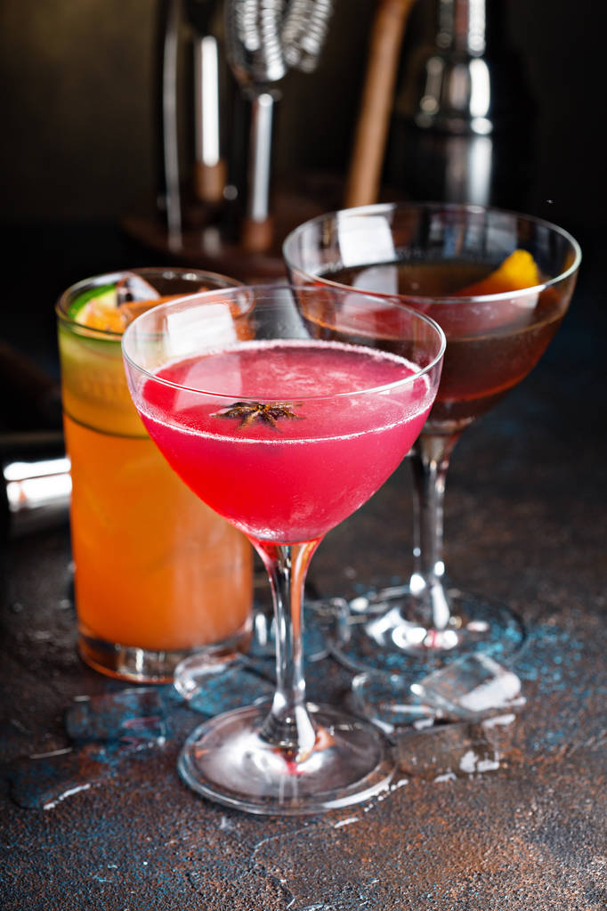 Variété de cocktails de saison
 - Photo, image