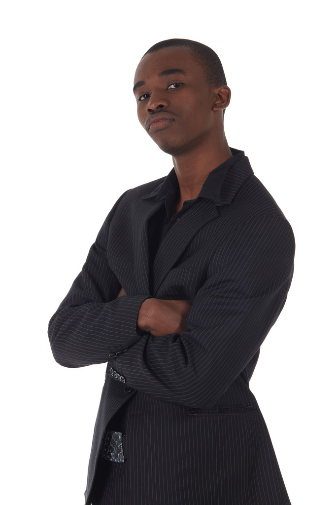 jonge volwassen zwarte Afrikaanse zakenman - Foto, afbeelding