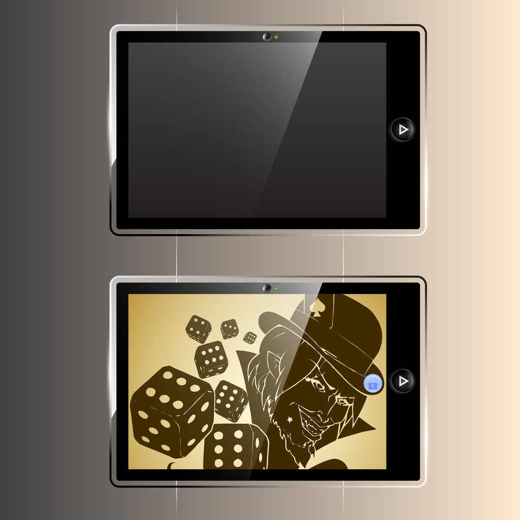 Two vector tablets vector illustration  - Vector, Image
