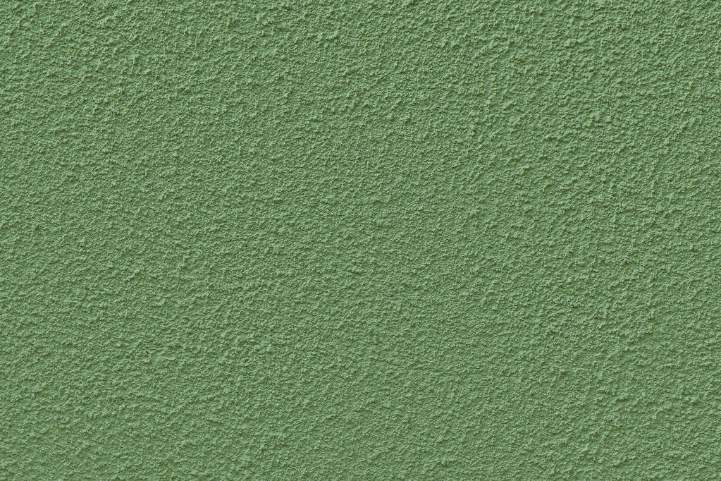 Ο τοίχος καλύπτεται με το κατασκευασμένο ασβεστοκονίαμα και βαμμένο πράσινο, ομαλή υφή για το φόντο - Φωτογραφία, εικόνα