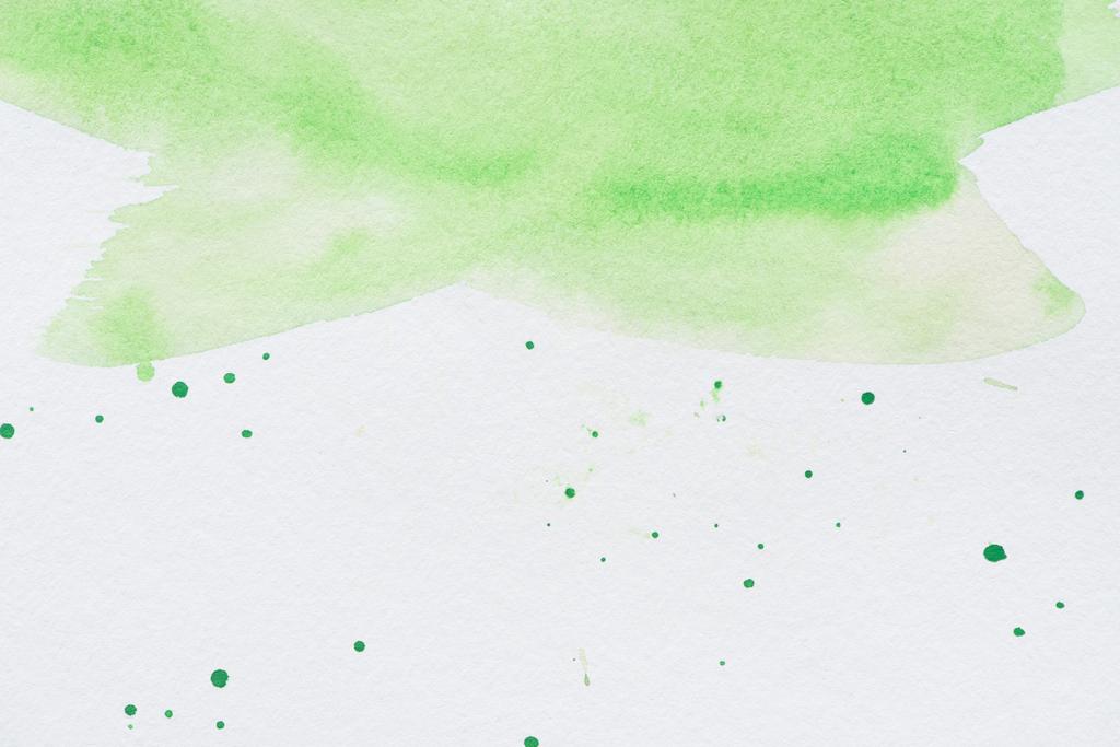 абстрактный зеленый акварельный фон с брызгами
 - Фото, изображение