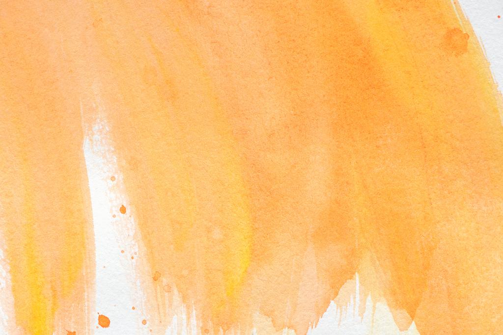 abstrakte orange Aquarellstriche als Tapete - Foto, Bild