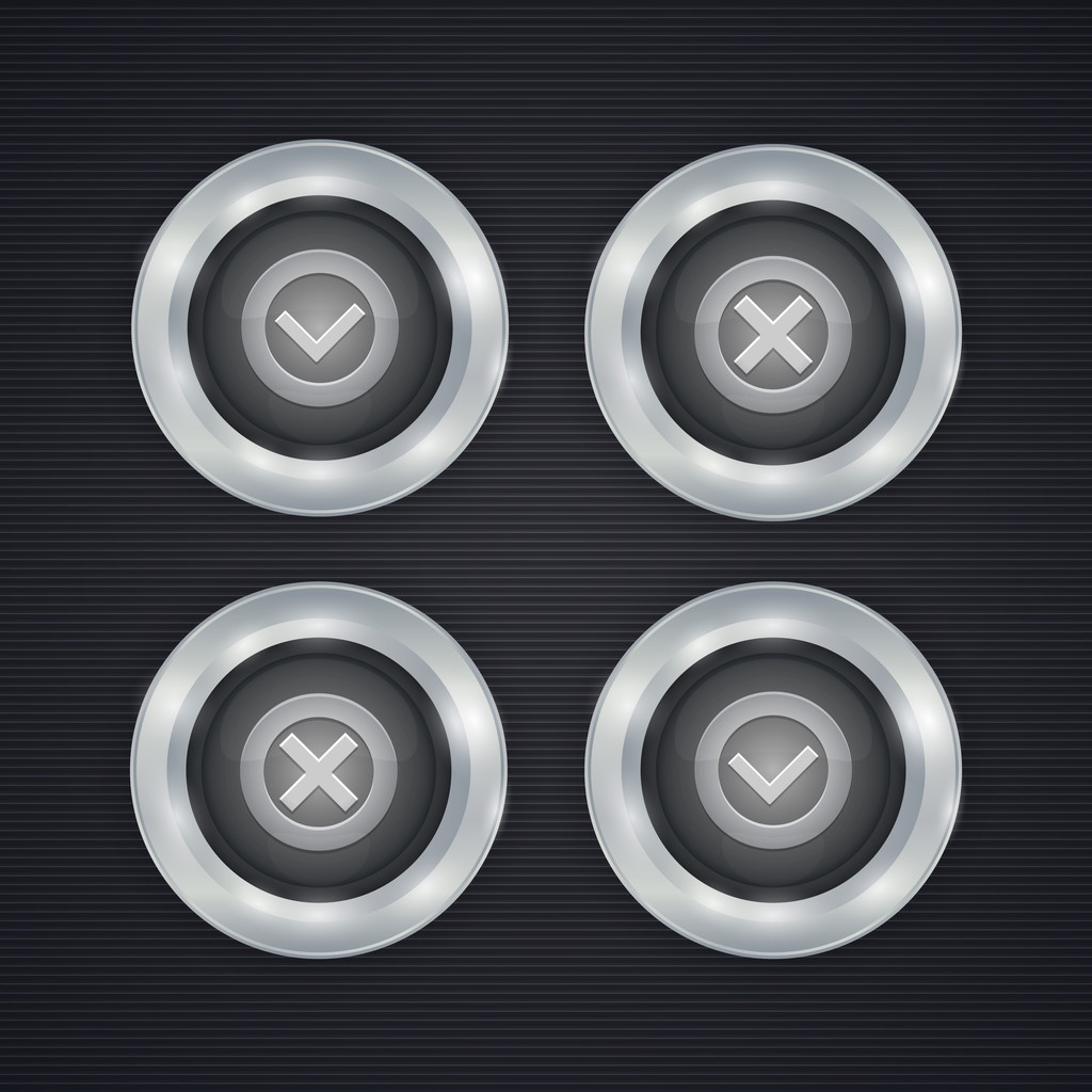 διανυσματικά κουμπιά σημάδι επιλογής - Διάνυσμα, εικόνα
