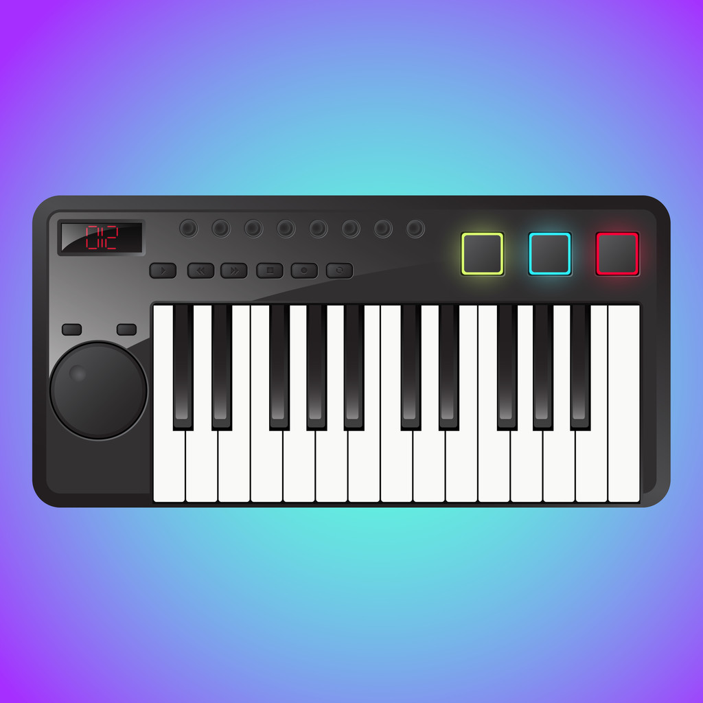 Synthesizer sign,  vector illustration   - Vector, Image