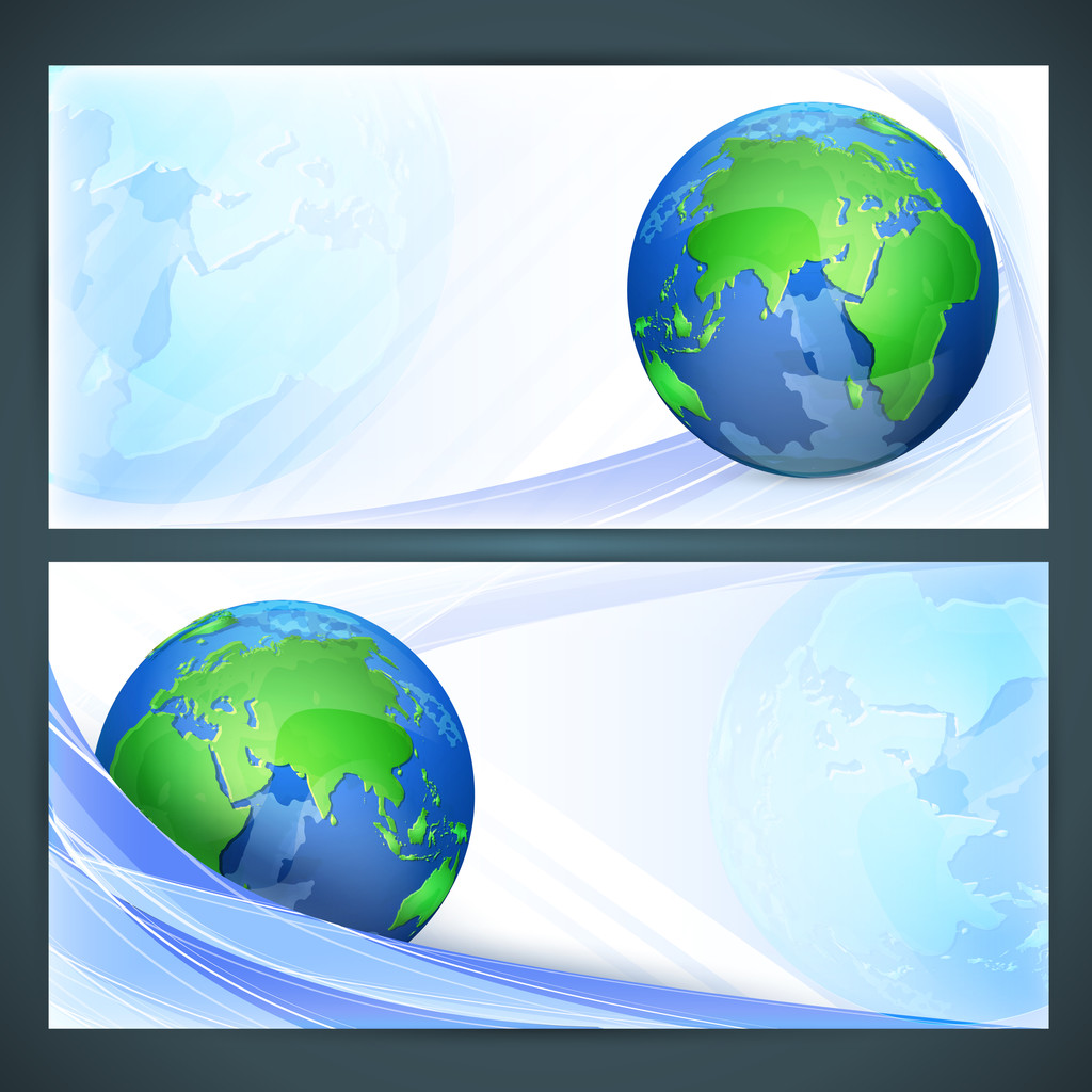 Stylized vector globe. Illustration - Vector, Image