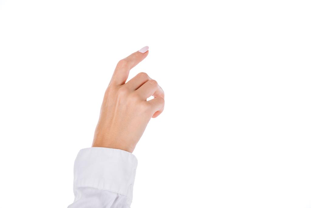 обрізаний знімок руки бізнесменів ізольовано на білому
 - Фото, зображення
