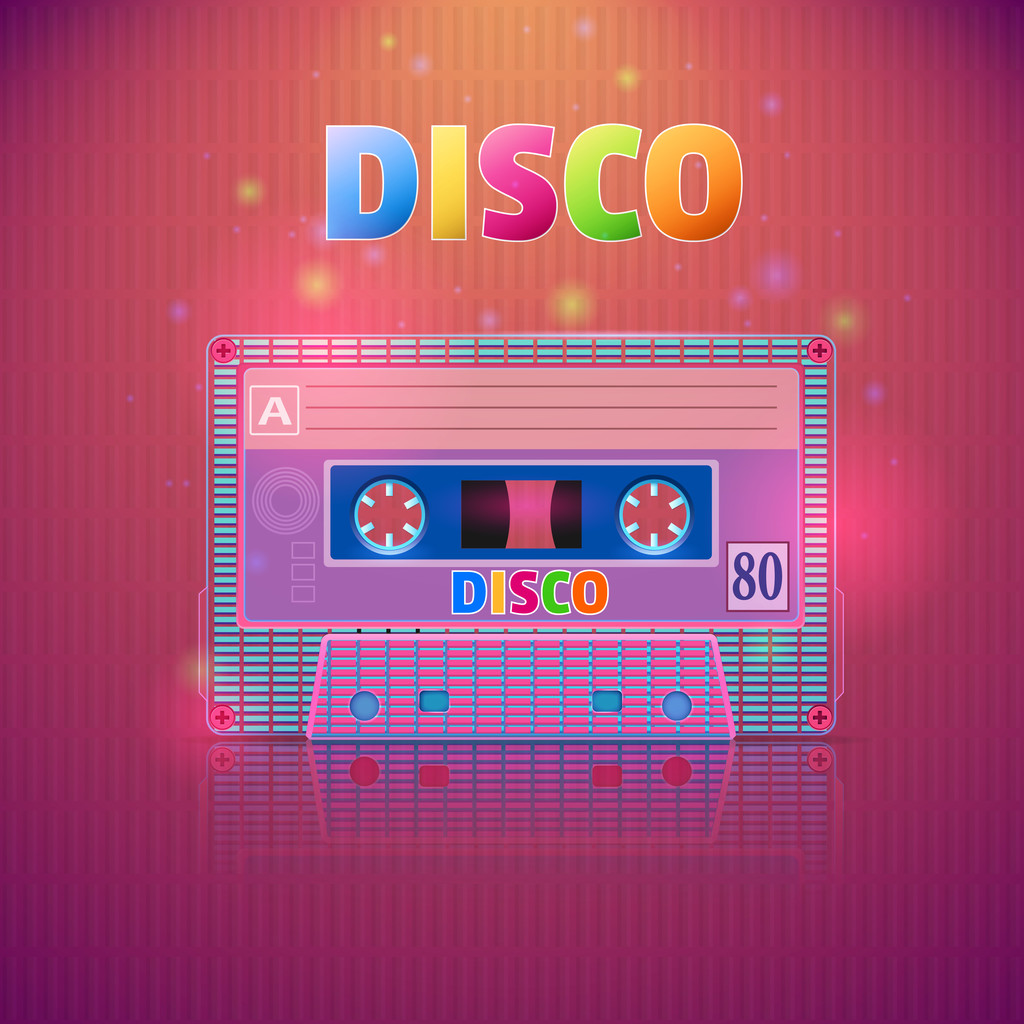 illustration of a cassette tape with the words of the tape - Vector, Image