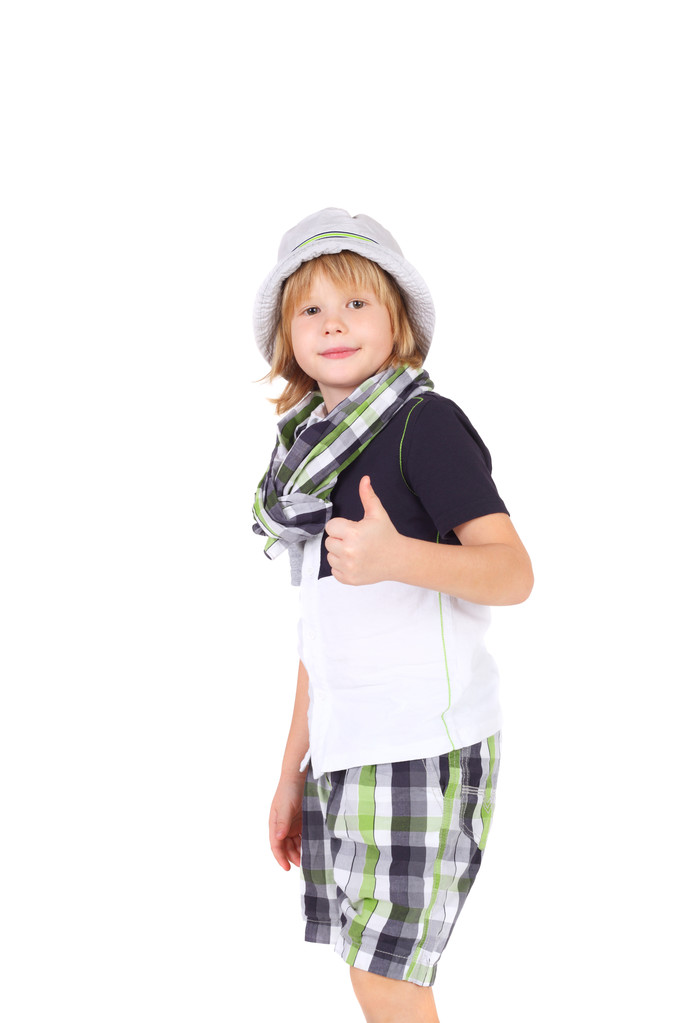 chłopiec w letnie ubrania - Zdjęcie, obraz