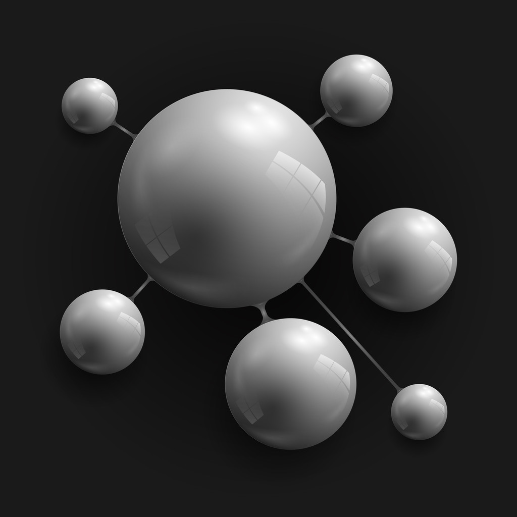 Vector esferas oscuras, ilustración vectorial
   - Vector, imagen