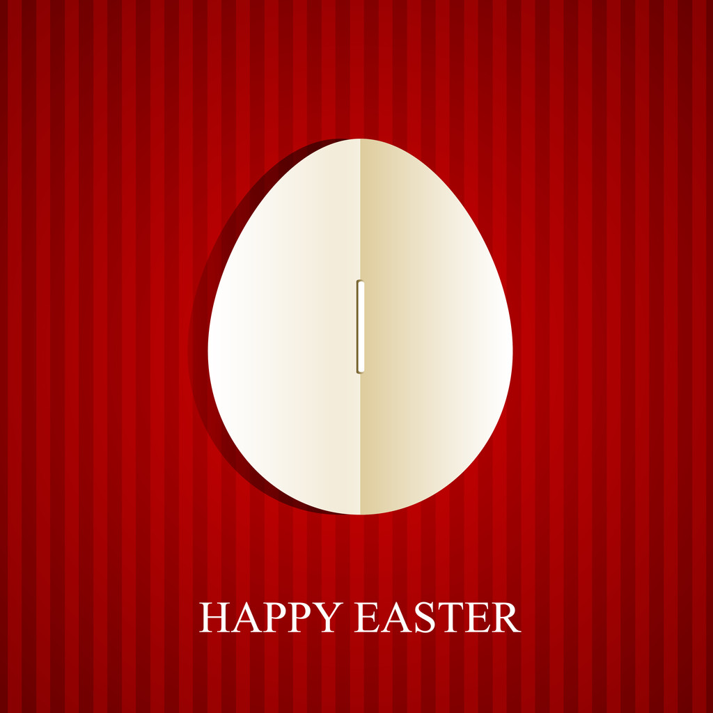 Feliz tarjeta de Pascua, ilustración vectorial   - Vector, Imagen
