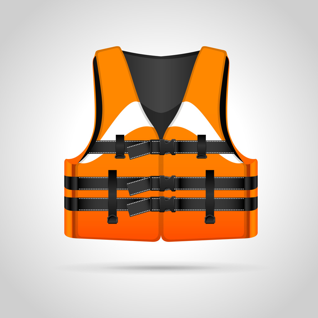 Изображение спасательного жилета, векторная иллюстрация
   - Вектор,изображение