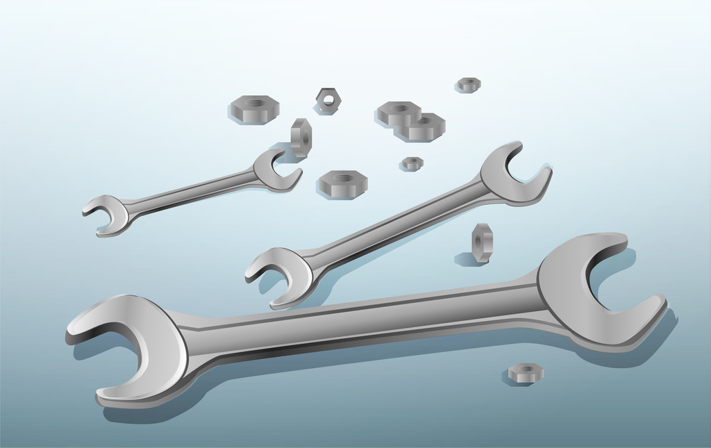 Vector wrench tool,  vector illustration   - Vector, Image