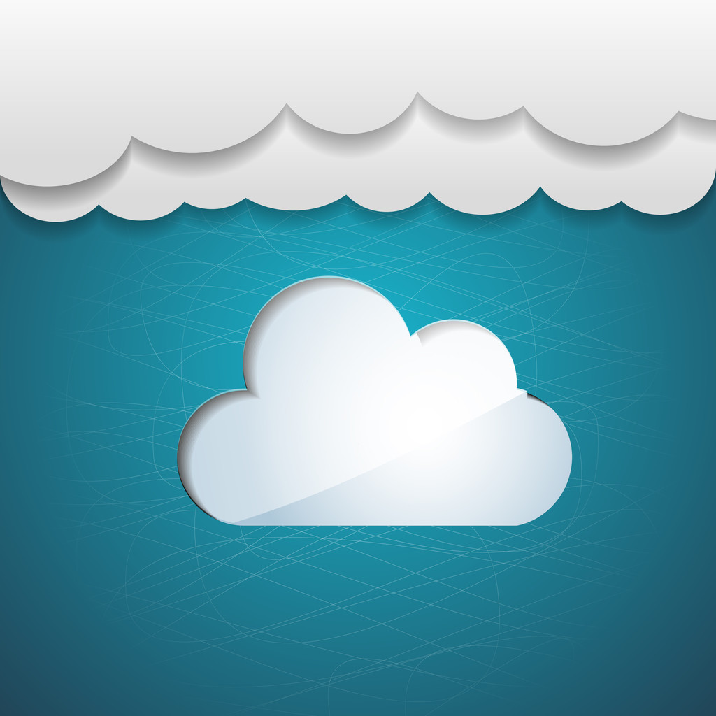 Vector background with cloud. - Vector, Image