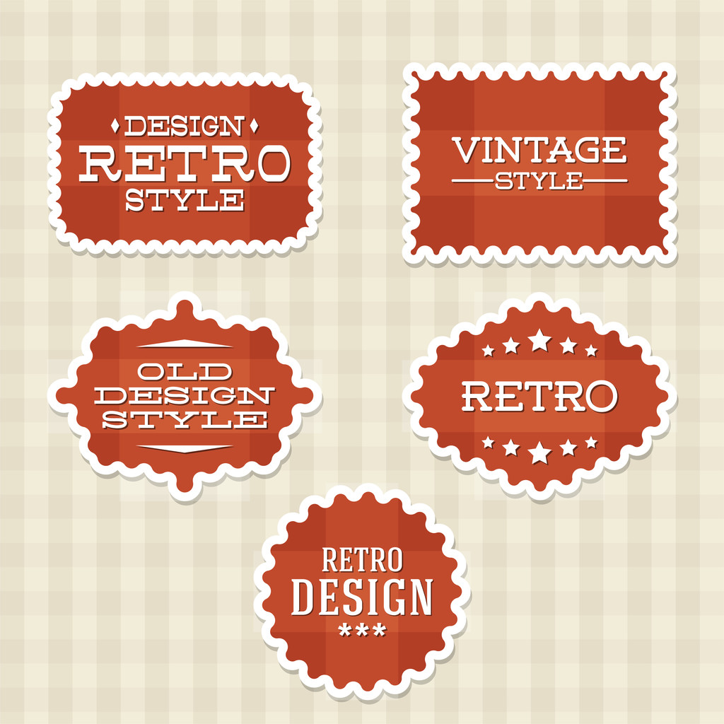 Vintage Retro-Etiketten, Vektorillustration   - Vektor, Bild