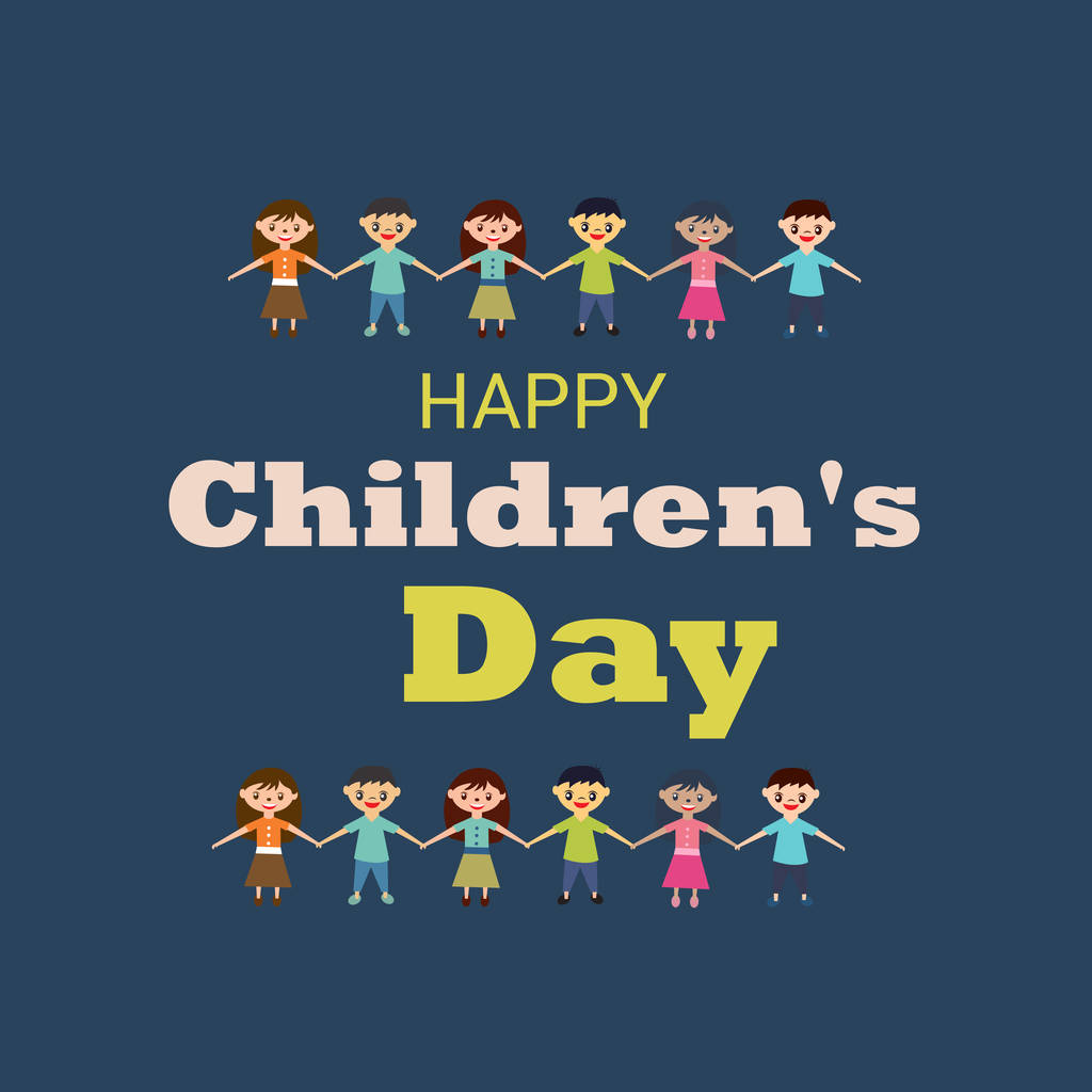 Vector illustration of a Background for Happy Children's Day. - Vector, Image