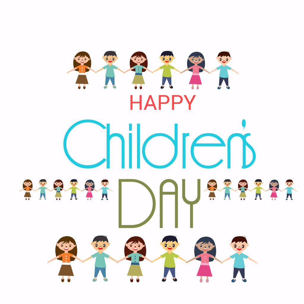 Векторна ілюстрація фон для щасливих дітей день. - Вектор, зображення