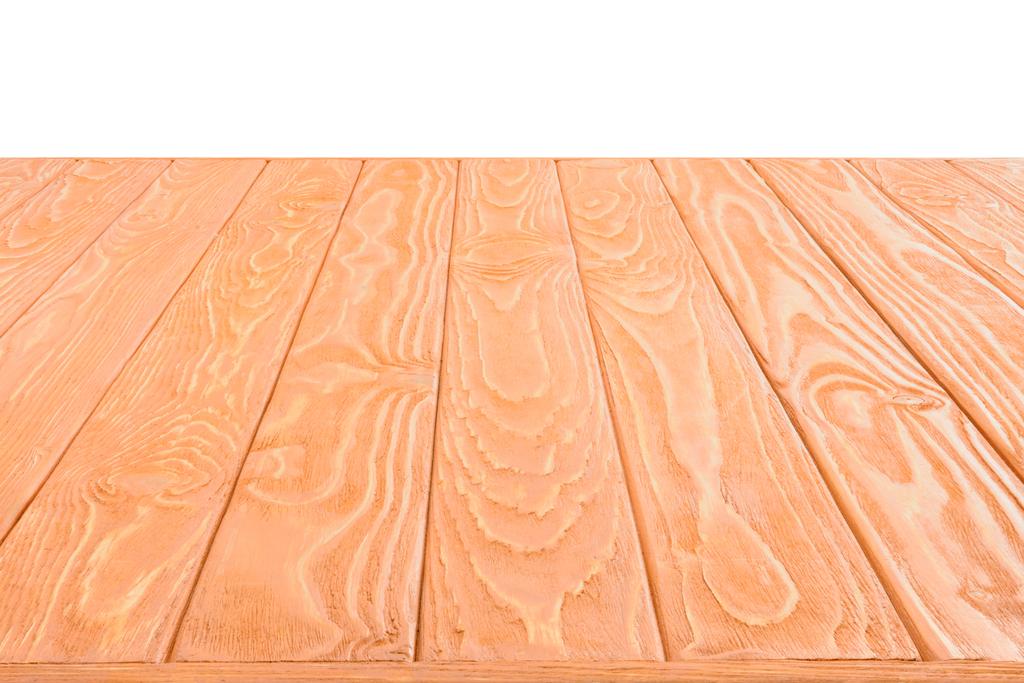  povrch oranžová Dřevěná prkna na bílém pozadí - Fotografie, Obrázek