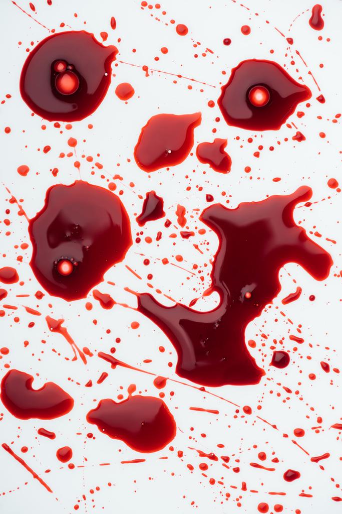 ylhäältä näkymä sotkuinen veri roiskeet valkoinen
 - Valokuva, kuva