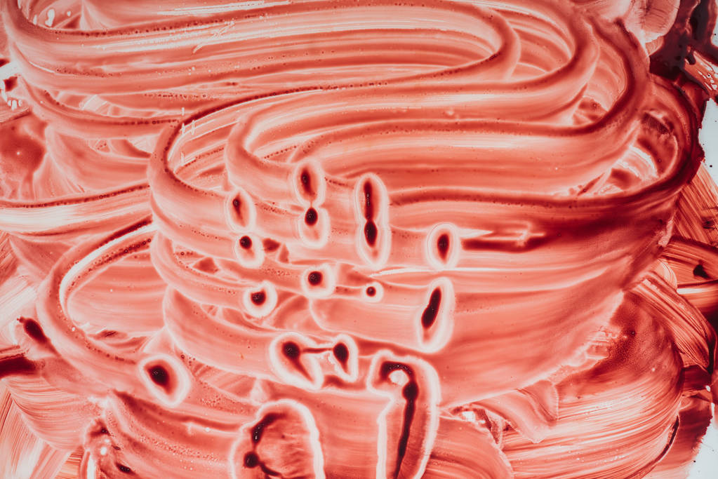 Detailní záběr rozmazané krve textury rukou tisk pozadí - Fotografie, Obrázek