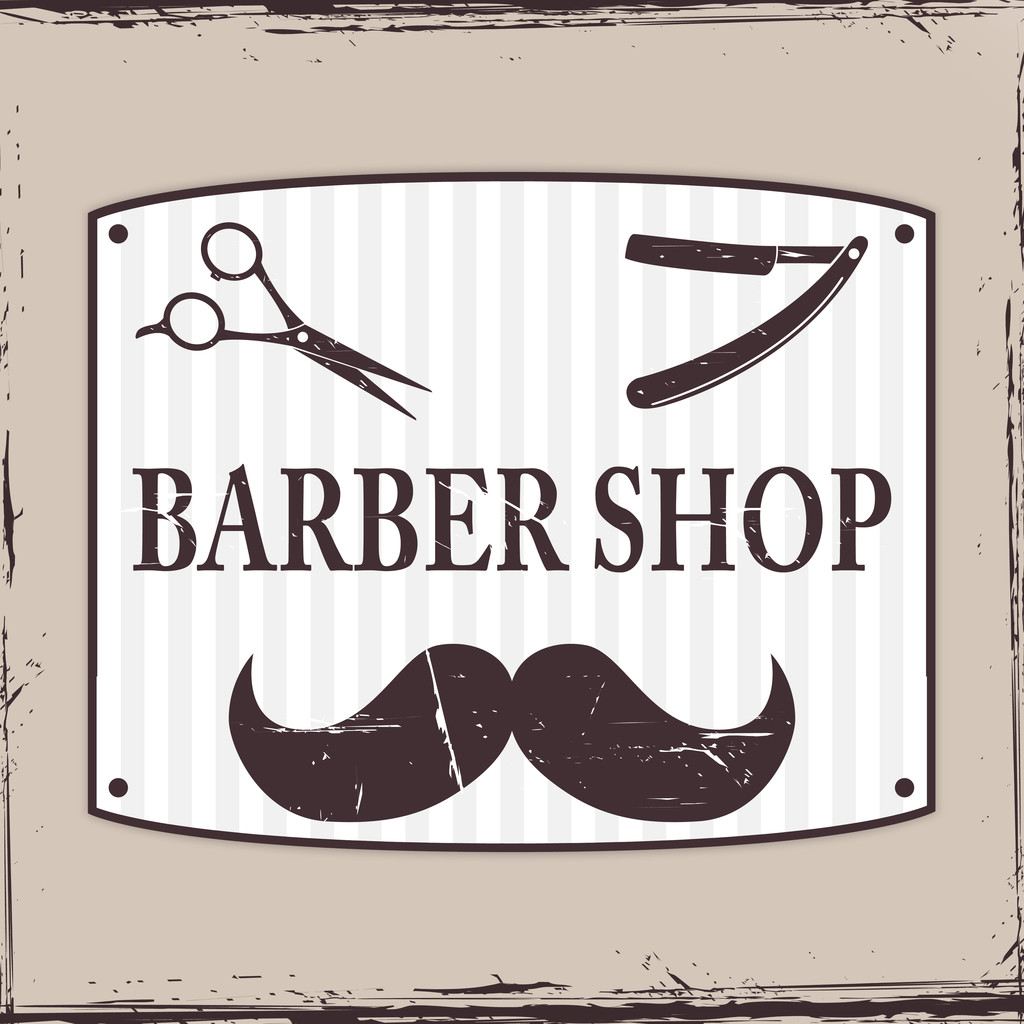 Barbeiro ou ícones de cabeleireiro
 - Vetor, Imagem