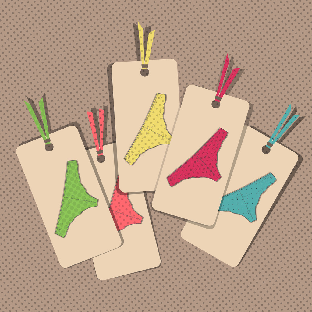 Lingerie card. vector illustration - Vector, Image