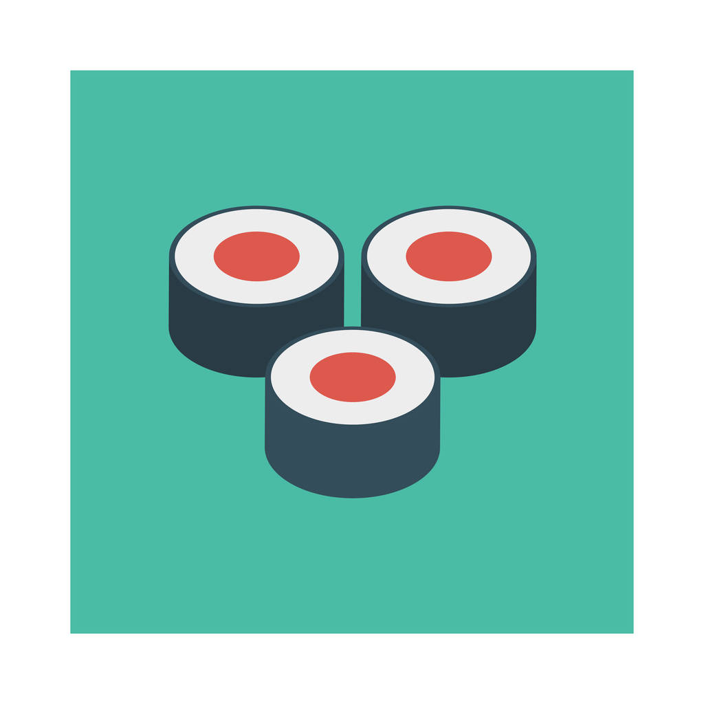 Σούσι Θαλασσινά τρώνε εικονογράφηση διάνυσμα  - Διάνυσμα, εικόνα