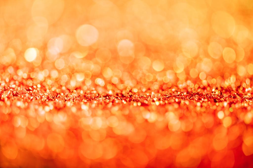 Abstract Christmas Background With Orange Glitter And Free Stock Photo and  Image