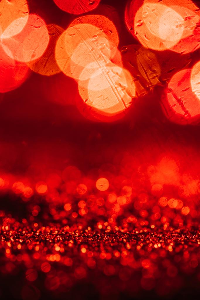 fondo de Navidad abstracto con brillo rojo y bokeh
 - Foto, Imagen