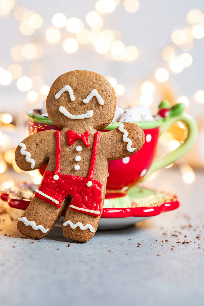 Happy gingerbread cookie man - Photo, Image