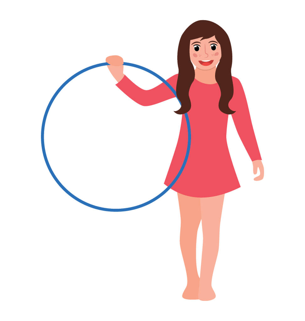 Gild avec anneau yoga style icône plate
 - Vecteur, image
