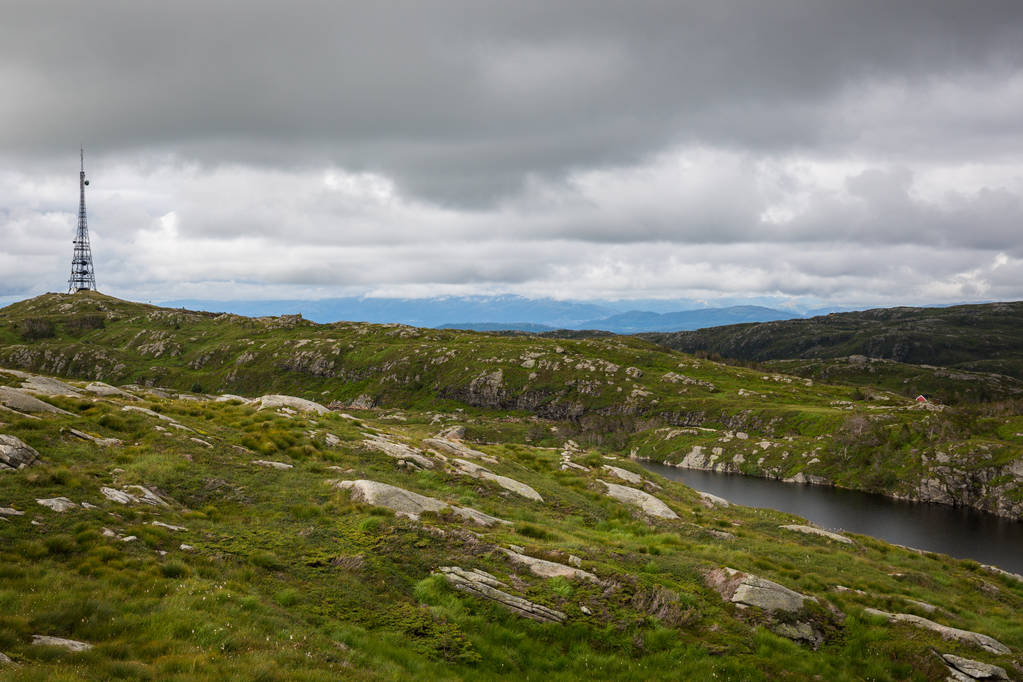 A paisagem do topo de Ulriken
 - Foto, Imagem