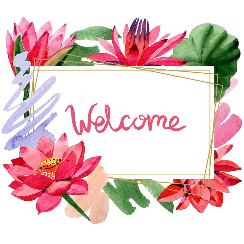 welcome pictures with flowers