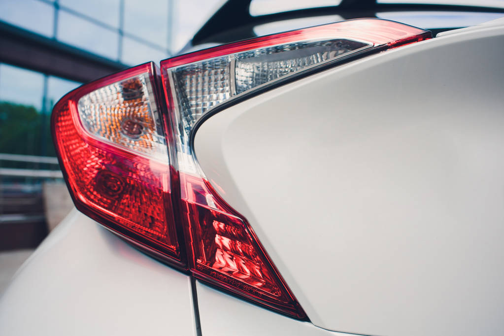 Γκρο πλαν Προβολέας LED αυτοκινήτου. Νέο σύγχρονο όχημα λεπτομέρεια φως - Φωτογραφία, εικόνα
