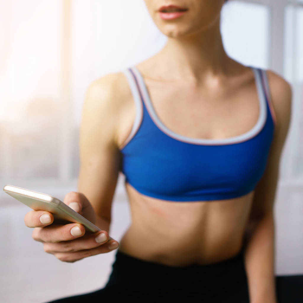 fitness online personal trainer sport mobile app - Foto, immagini