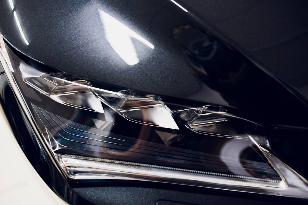 podświetlenie, refleksje genialny auto czarne ciało - Zdjęcie, obraz