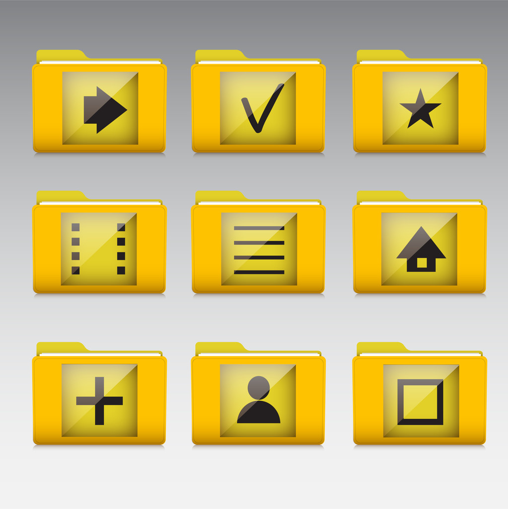 Typische Handy-Apps und Dienste-Symbole - Vektor, Bild