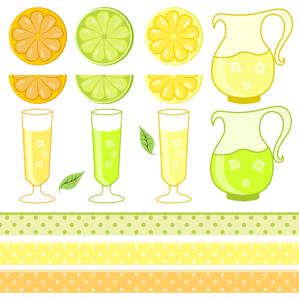 柑橘類ジュース - ベクトル イラスト - ベクター画像