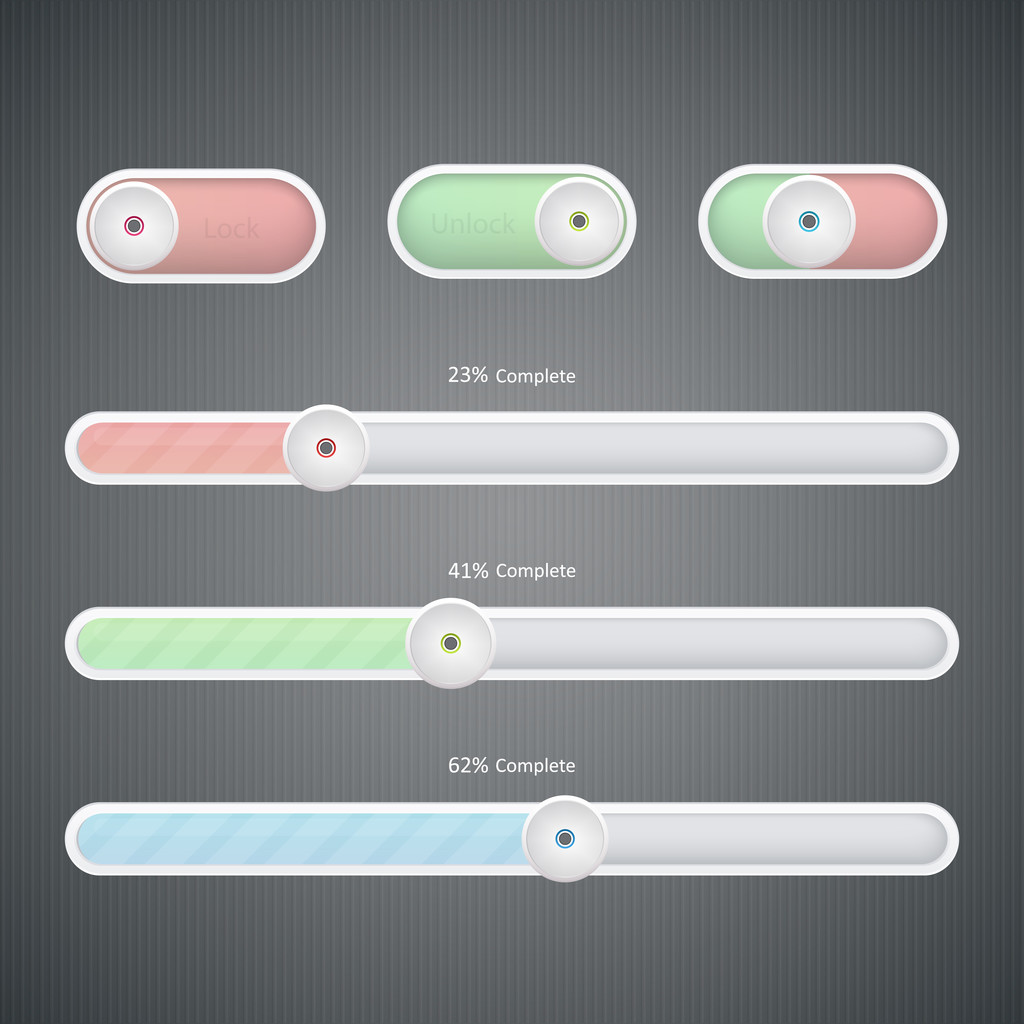 moderní barevné pruhy načítání sada - Vektor, obrázek