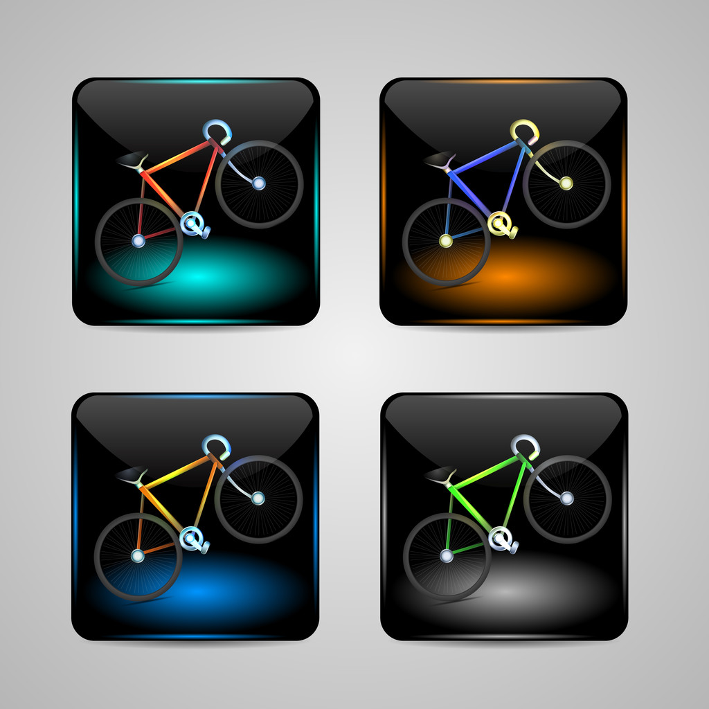 Fahrradschild, Vektor-Symbol - Vektor, Bild