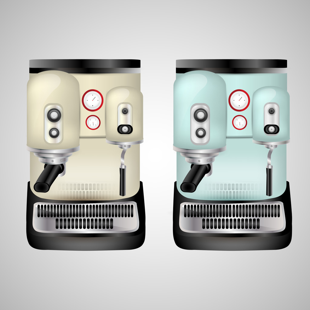 Διανυσματική σχεδίαση του μηχανή Cappuccino - Διάνυσμα, εικόνα