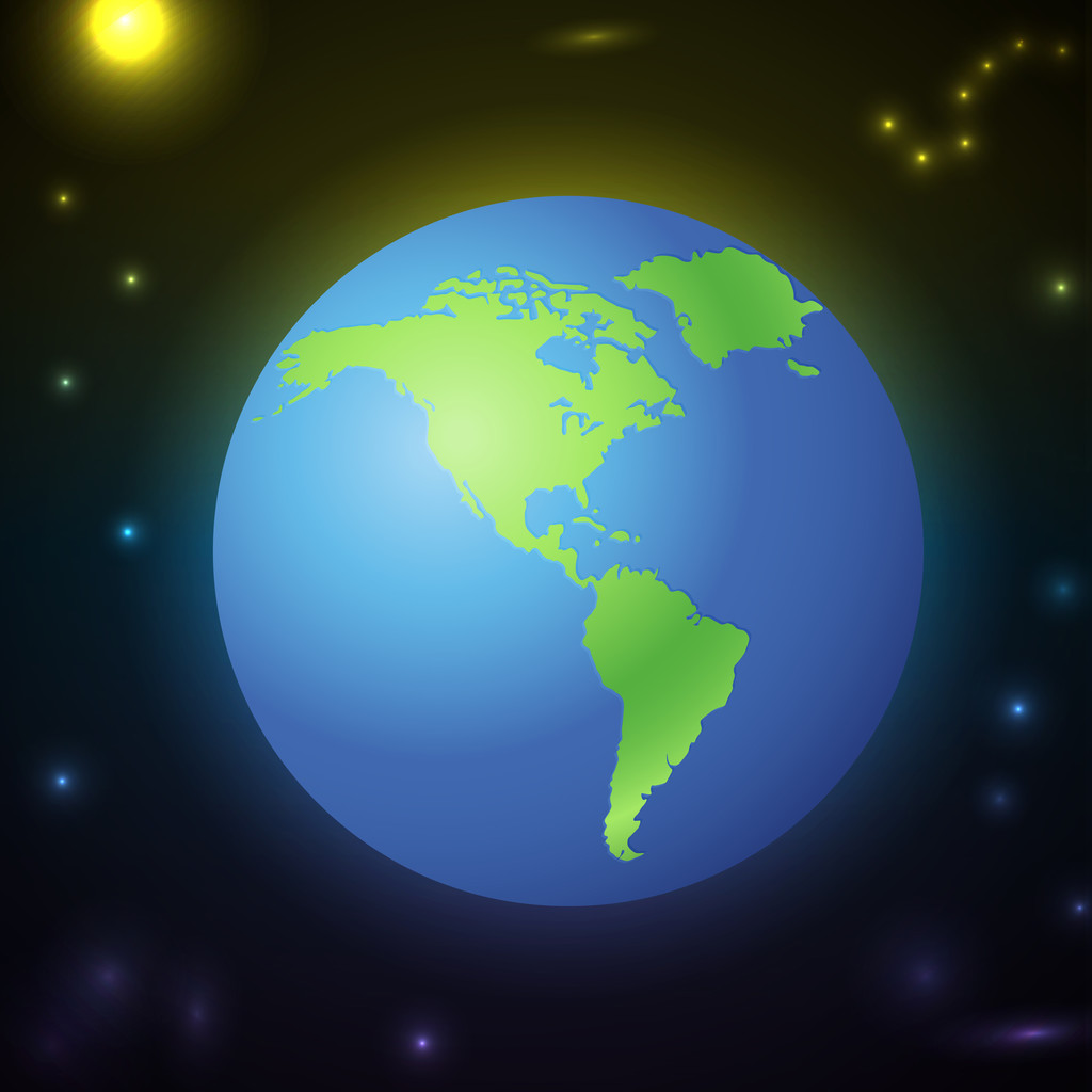 Icono de la Tierra, ilustración vectorial
   - Vector, imagen