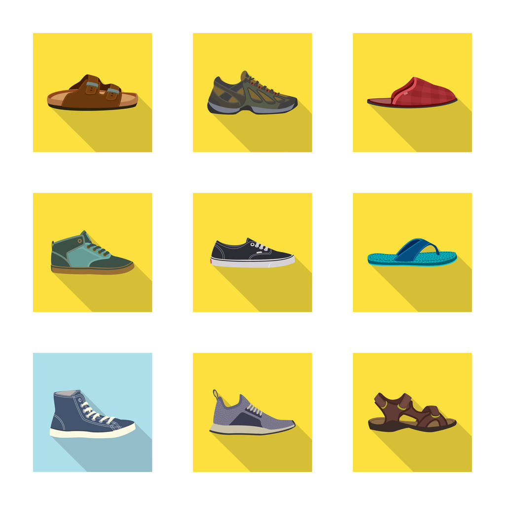 Изолированный предмет иконки обуви и обуви. Набор символов обуви и стопы для паутины
. - Вектор,изображение