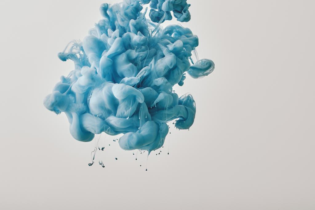 καλλιτεχνικό υπόβαθρο με παφλασμό του χρώματος μπλε - Φωτογραφία, εικόνα