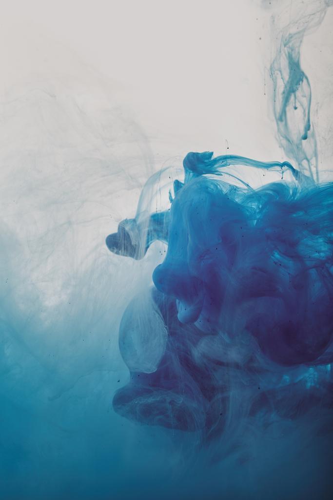 αφηρημένη καλλιτεχνική φόντο με μπλε στρόβιλοι του χρώματος - Φωτογραφία, εικόνα