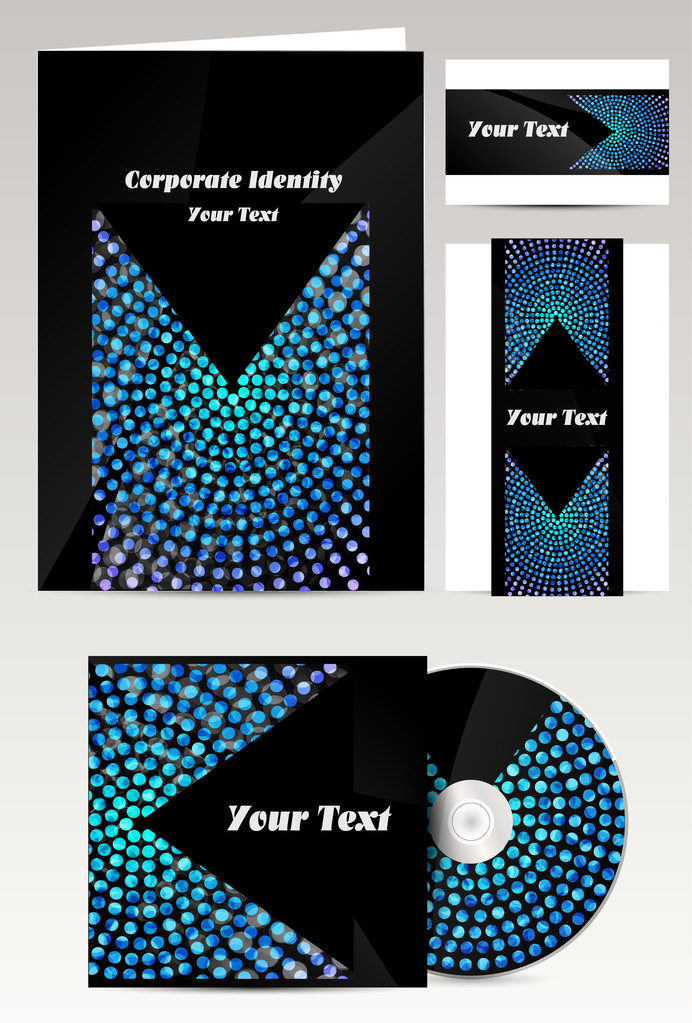 professionelles Corporate Identity Kit - Vektor, Bild