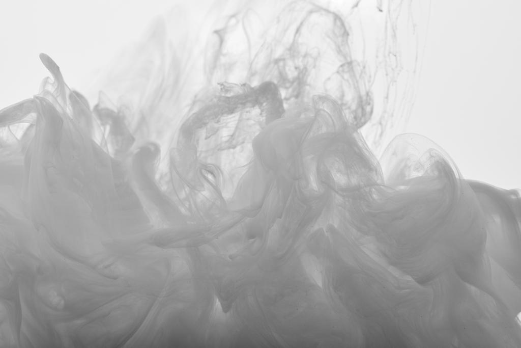 abstract light grey swirls of acrylic paint - Photo, Image