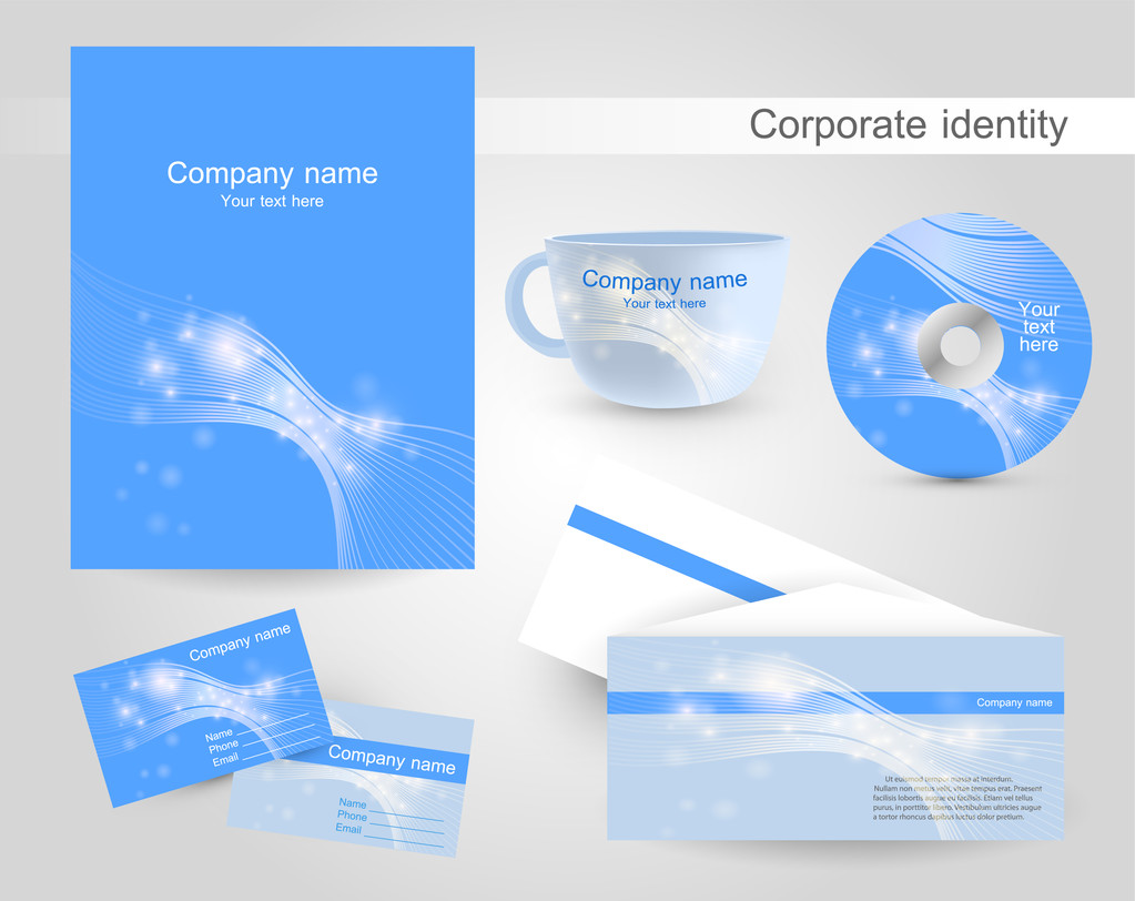 Vorlagen Corporate Identity - Vektor, Bild